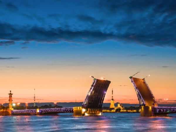 Экскурсия по Санкт-Петербургу — развод мостов